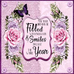 Pink and Purple Roses Birthday 4