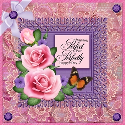 Rose Anniversary 7 x 7 inch card