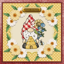 Mr Gnome and Buzzy Bee 6 x 6 square card mini kit