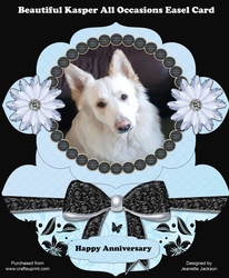 Beautiful Kasper German Shepherd All Occasions Easel Bard