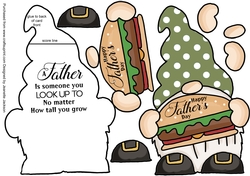 McDad Gnome Fathers Day Shaped Card