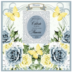 Floral and Flourishes 8 Birthday Card 8 x 8