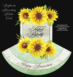Sunflower Anniversary Rocker Card