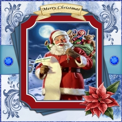 Santa 7 x 7 Card