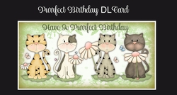 Purrfect Birthday DL Card 
