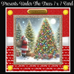 Presents Under the Trees 7 x 7 Card