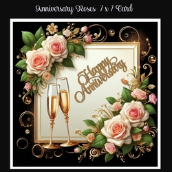 Anniversary Roses 7 x 7 Card