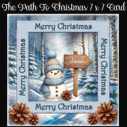The Path To Christmas 7 x 7 Card
