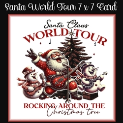 Santa World Tour 7 x 7 Card