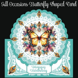 All Occasions Butterfly Shaped Card