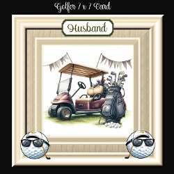 Golfer 7 x 7 Card by request