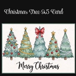 Christmas Tree A5 Card