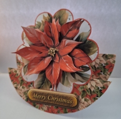 Poinsettia Rocker Card
