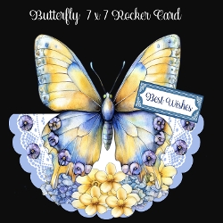 Butterfly Rocker 7 x 7 Card