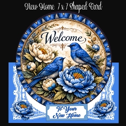 New Home 7 x 7 Shaped Card