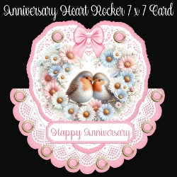Anniversary Heart Rocker 7 x 7 Card