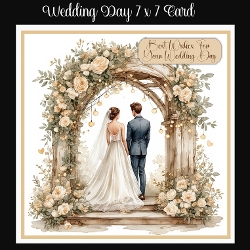 Wedding Day 7 x 7 Card