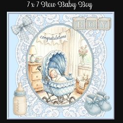 7 x 7 New Baby Boy