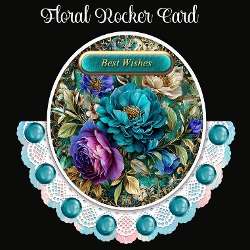 Floral Rocker Card