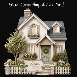 New Home Shaped 7 x 7 Card
