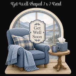 Get Well Shaped 7 x 7 Card