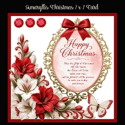 cup1464017_2474 - Amaryllis Christmas 7 x 7 Card
