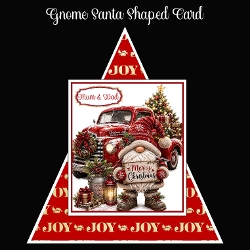Gnome Santa Shaped Card