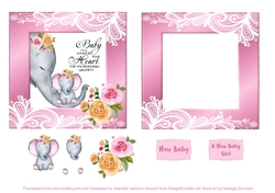 New Baby Decoupage