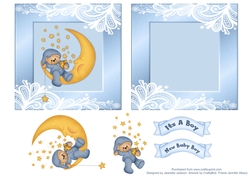 Its A Baby Boy Decoupage