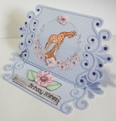 Giraffe Easel Card