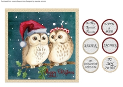 Happy Christmas Owls
