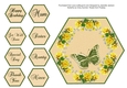 Butterfly & Roses Shaped Topper and Sentiment