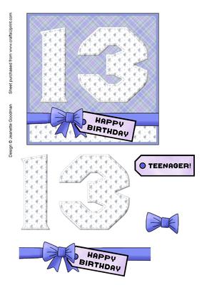 Floral 13 Blue for Teenager
