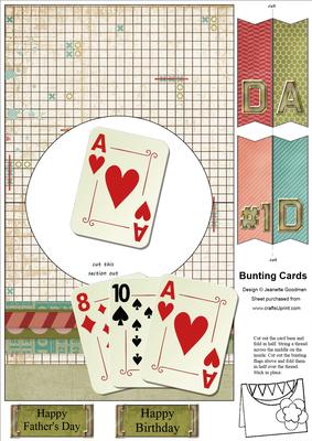 Games Night for Dad Bunting Card 2