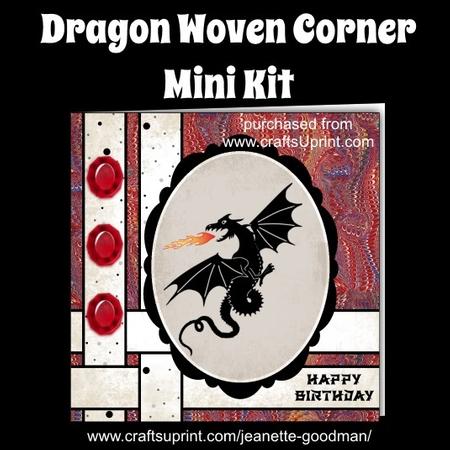Dragon Woven Corner Card Mini Kit