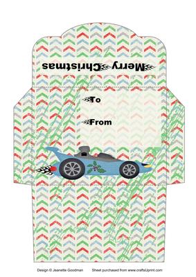 Christmas Speedzone Money Wallet Chevrons
