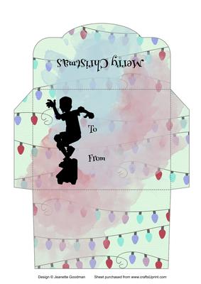 Christmas Skateboarding Money Wallet Lights