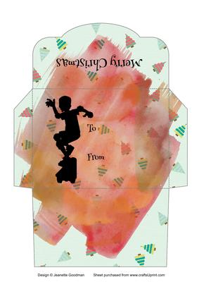 Christmas Skateboarding Money Wallet Trees