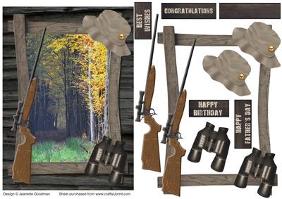 Log Cabin Adventure - Hunting Card