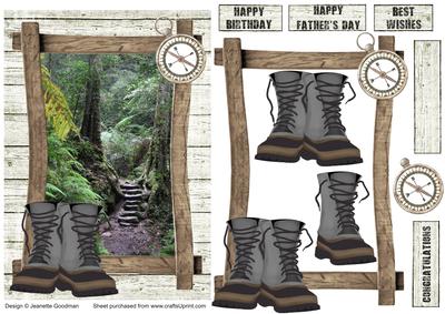 Log Cabin Adventure - Walking / Hiking Card