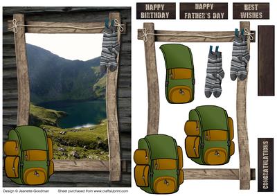 Log Cabin Adventure - Backpacking Card 1