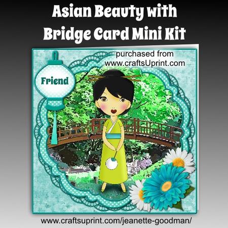 Asian Beauty with Bridge Card Mini Kit