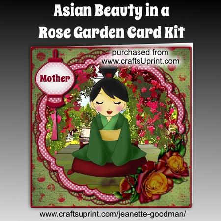 Asian Beauty in a Rose Garden Mini Kit