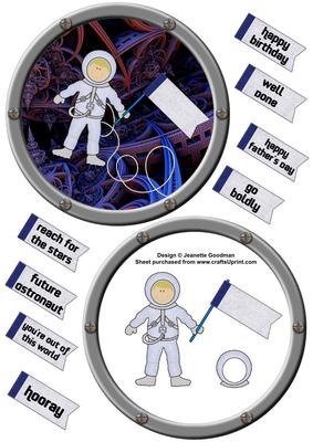 Through the Porthole -astronaut in Space 3