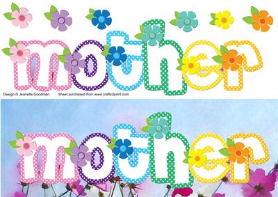 Rainbow Dotty Floral Mother Large Dl