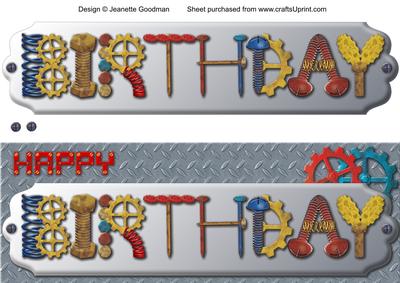 Gizmo Gears Happy Birthday Large Dl