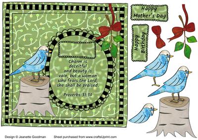 Blue Bird Charm is Deceitful Card Front