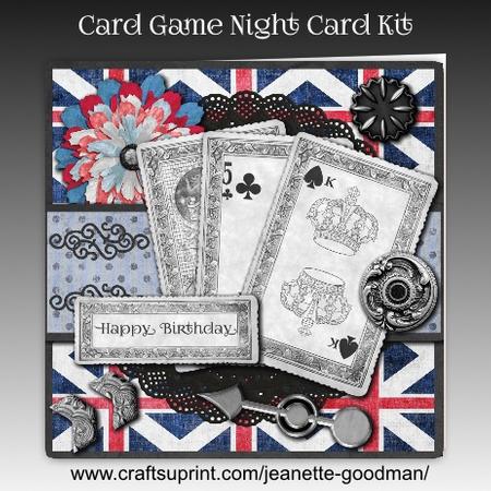 Card Game Night Card Kit - Red White and Blue