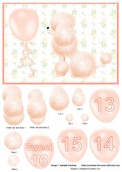 Apricot Teen Birthday Poodle