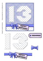 Floral 13 Blue for Teenager